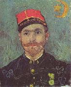 Vincent Van Gogh Portrait of Paul-Eugene Milliet, Second Lieutenant of the Zouaves oil painting